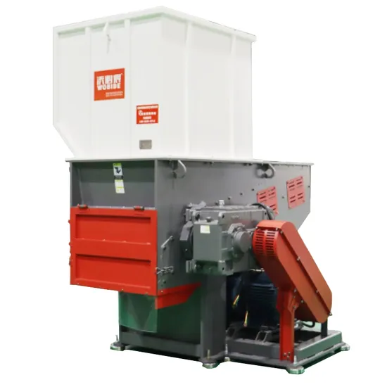 Waste Recycling Machines Pet PP PVC Flakes Rubber Lump Plastic Shredder